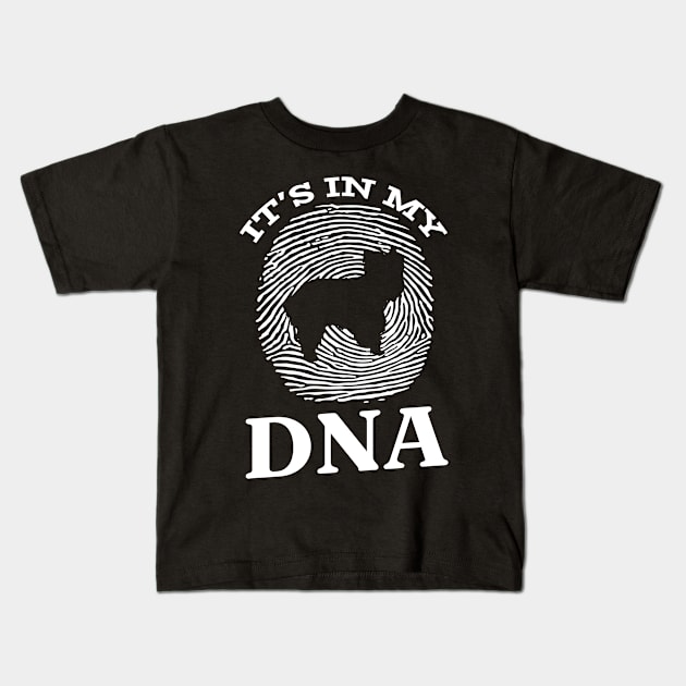 Yorkshire Terrier It`s In My DNA Fingerprint Kids T-Shirt by Shirtjaeger